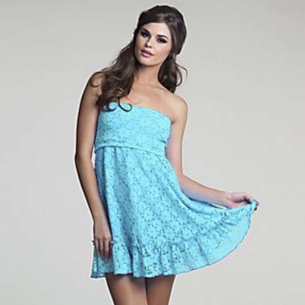 Betsey Johnson Sky Swim Dress Cover Up sz M